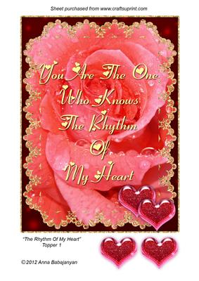 The Rhythm of My Heart Topper 1