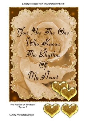 The Rhythm of My Heart Topper 2
