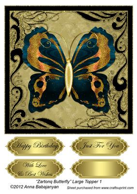 Zartonq Butterfly Large Topper 1
