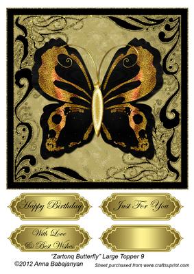 Zartonq Butterfly Large Topper 9