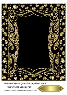 Valentine/ Wedding/ Anniversary Blank Card 2