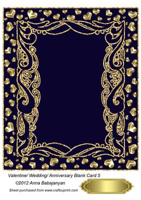 Valentine/ Wedding/ Anniversary Blank Card 5