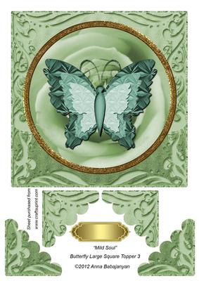 Mild Soul Butterfly Large Square Topper 3