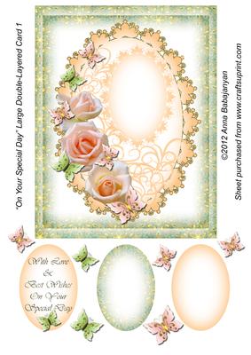 On Your Special Day Large Double-layered Card 1