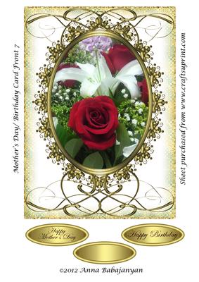 Mothers Day/ Birthday Card Front 7