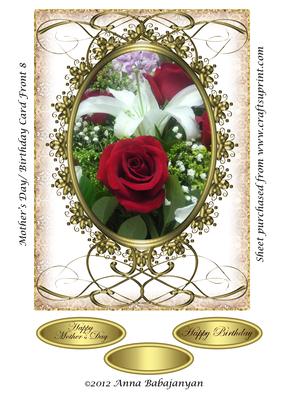 Mothers Day/ Birthday Card Front 8
