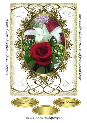 Mothers Day/ Birthday Card Front 9