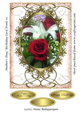 Mothers Day/ Birthday Card Front 10