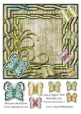 Fancy Topper with Butterflies for Various Occasions 2