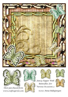 Fancy Topper with Butterflies for Various Occasions 3