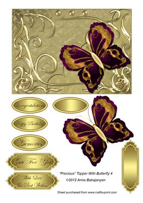 Precious Topper with Butterfly 4