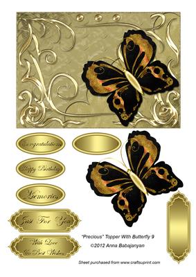 Precious Topper with Butterfly 9