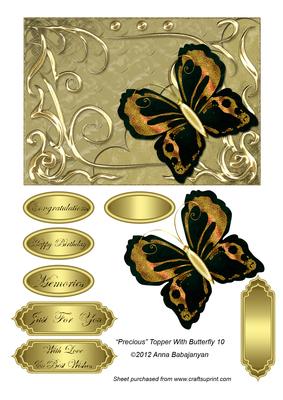 Precious Topper with Butterfly 10