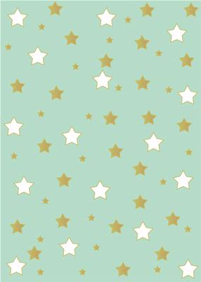 Gold and White Stars