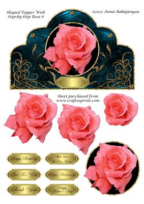 Shaped Topper with Step-by-step Rose 6