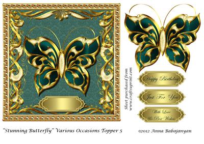 Stunning Butterfly Various Occasions Topper 5