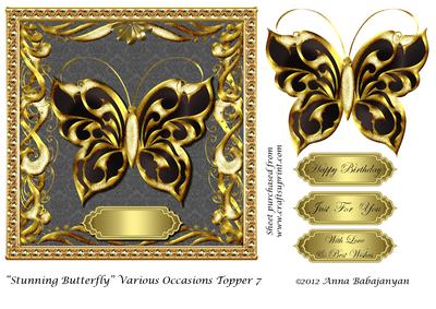 Stunning Butterfly Various Occasions Topper 7