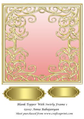 Blank Topper with Swirly Frame 1