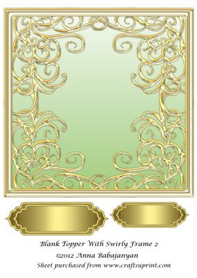 Blank Topper with Swirly Frame 2
