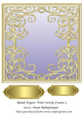 Blank Topper with Swirly Frame 3