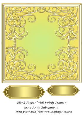 Blank Topper with Swirly Frame 5