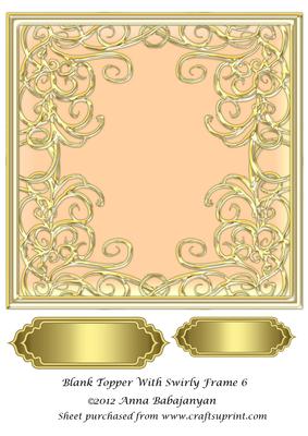 Blank Topper with Swirly Frame 6