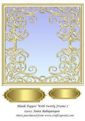 Blank Topper with Swirly Frame 7