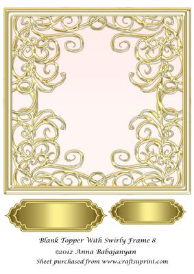 Blank Topper with Swirly Frame 8