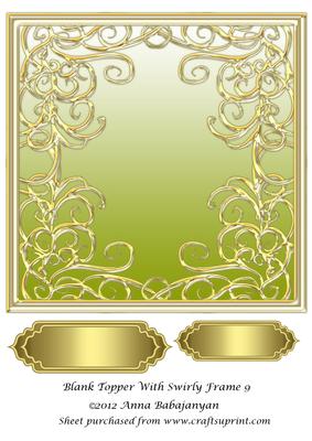 Blank Topper with Swirly Frame 9