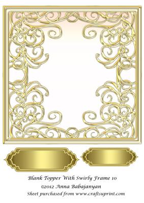 Blank Topper with Swirly Frame 10