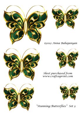 Stunning Butterflies Set 3