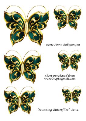 Stunning Butterflies Set 4
