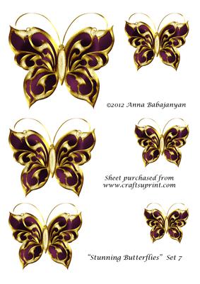 Stunning Butterflies Set 7