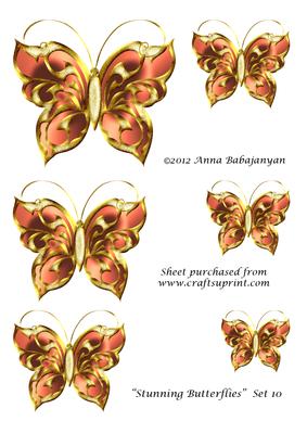 Stunning Butterflies Set 10