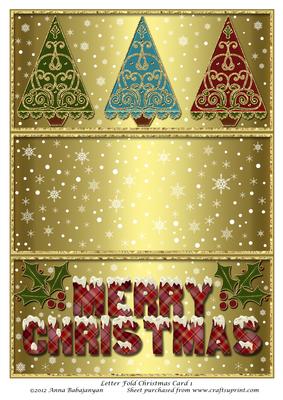Letter Fold Christmas Card 1