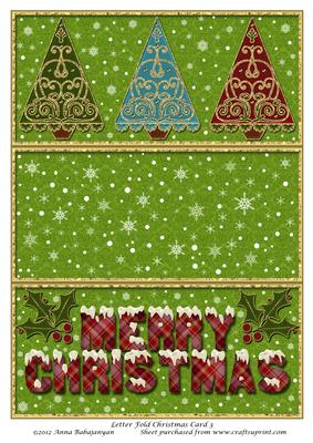 Letter Fold Christmas Card 3
