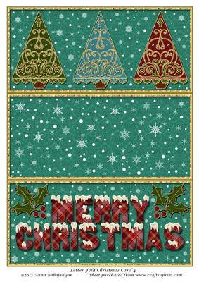 Letter Fold Christmas Card 4