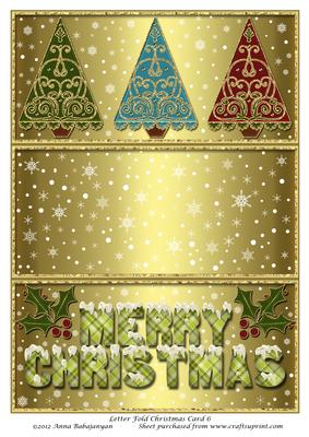 Letter Fold Christmas Card 6