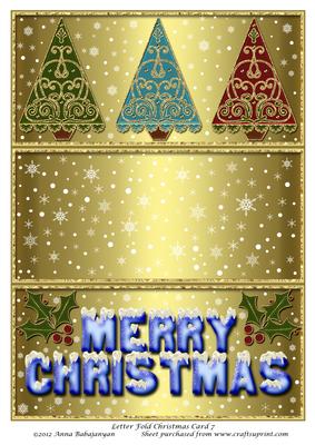 Letter Fold Christmas Card 7