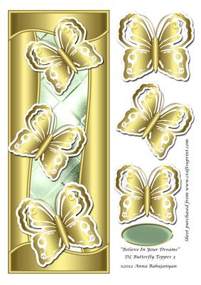 Believe in Your Dreams Dl Butterfly Topper 3