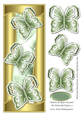 Believe in Your Dreams Dl Butterfly Topper 4