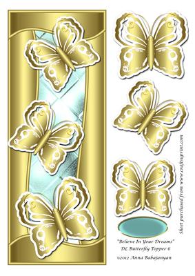 Believe in Your Dreams Dl Butterfly Topper 6