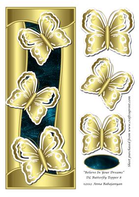 Believe in Your Dreams Dl Butterfly Topper 8