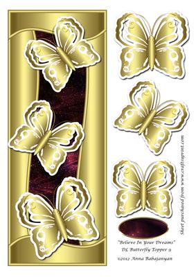 Believe in Your Dreams Dl Butterfly Topper 9