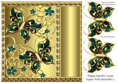 Happy Together Large Topper with Butterflies 5