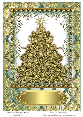 I Believe in Christmas Magic Large Card 1