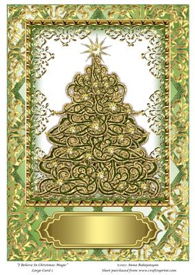 I Believe in Christmas Magic Large Card 2