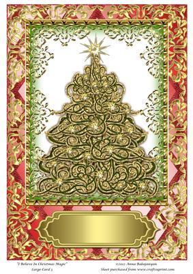 I Believe in Christmas Magic Large Card 3