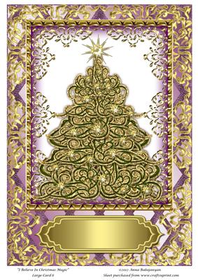 I Believe in Christmas Magic Large Card 6