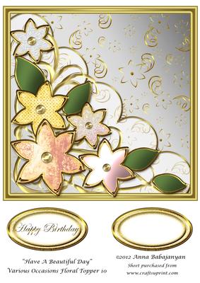 Have a Beautiful Day Various Occasions Floral Topper 10